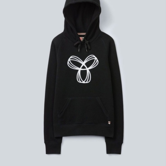 Aritzia Tops - Aritzia TNA Black And Light Blue Pullover Hoodie
